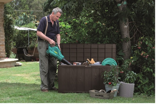 Picture of Zahradní úložný box SHERWOOD 270l hnědý