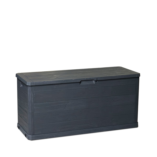 Picture of Zahradní úložný box dřevo 280l antracit