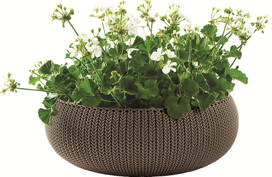 Obrázek z Květináč COZY Planter L 22,8l hnědý 