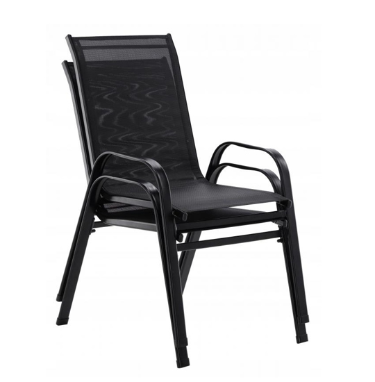 Picture of Zahradní židle STELA černá, set 2ks