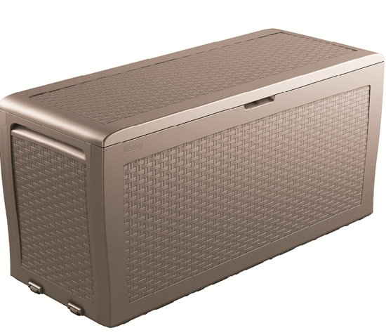 Picture of Zahradní úložný box Samoa Rattan 270l cappuccino