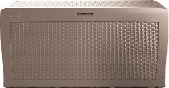 Picture of Zahradní úložný box Samoa Rattan 270l cappuccino