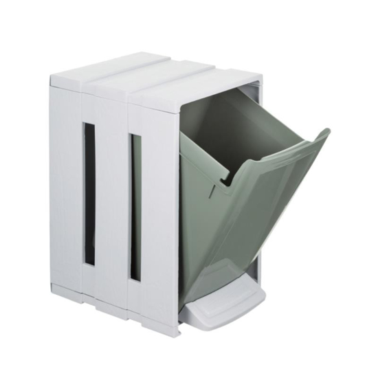 Picture of Odpadkový koš Tina Bin 7l, bílo-olivový