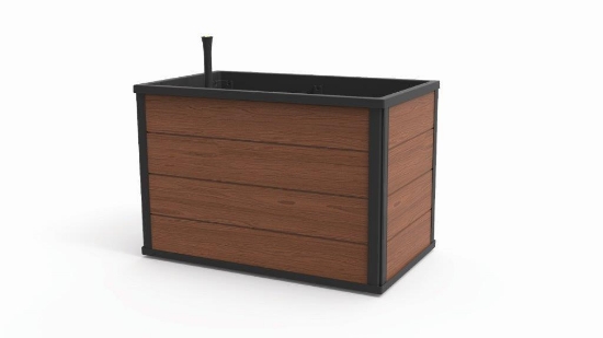 Obrázek z Vyvýšený záhon KETER Mobile Maple Urban Garden Bed 88l hnědý 