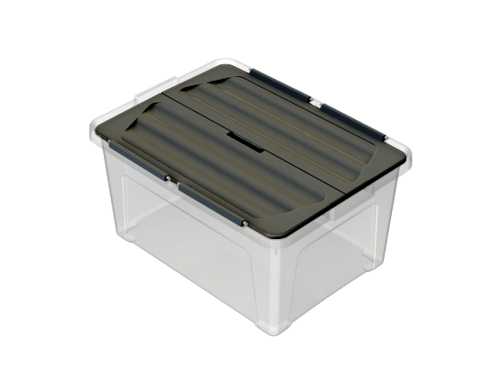 Picture of Multibox ECO s připevněným víkem 30l, víko černé