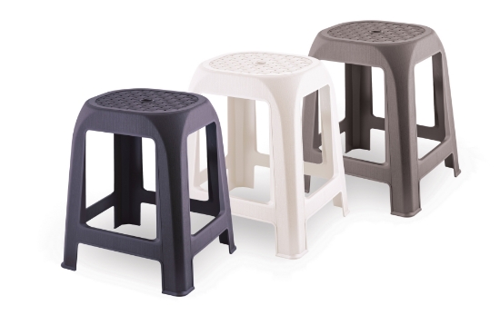 Obrázek z Plastová stolička DESIGN mocca 
