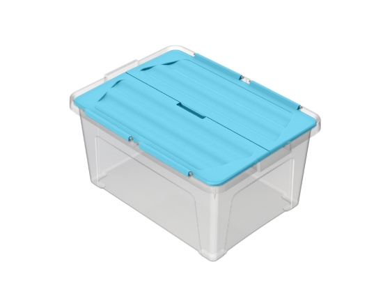 Picture of Multibox ECO s připevněným víkem 30l, víko modré