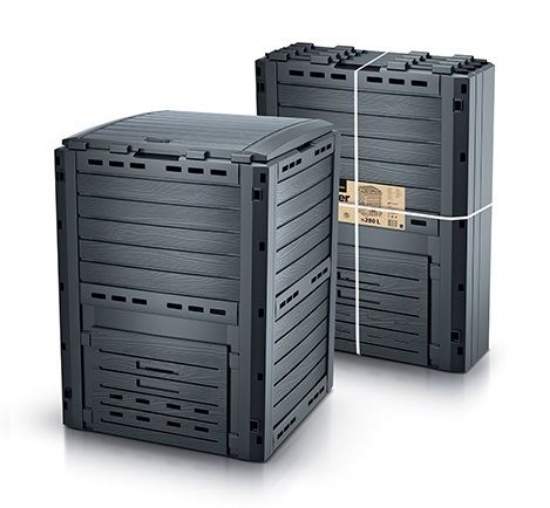 Obrázek z Kompostér COMPOGREEN WOODY 280l antracit 