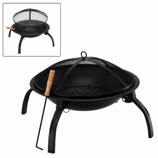 Obrázek z Zahradní ohniště 56cm s poklopem 