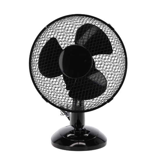 Obrázek z Stolní ventilátor černý 25W 