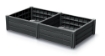 Obrázek z Vyvýšený záhon 2 ks BASE PLANT 61,8 cm - antracit 