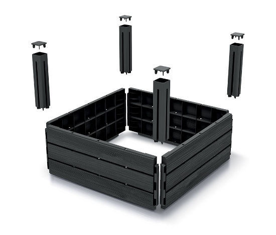 Obrázek z Vyvýšený záhon BASE PLANT 75,6 cm - antracit 