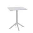 Obrázek z Zahradní čtvercový stůl 60 × 60 × 77,5 cm, bílý 