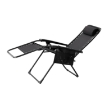 Obrázek z Skládací zahradní lehátko „ZERO GRAVITY“ s podstavcem, kapsou a opěrkou hlavy 