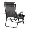 Obrázek z Skládací zahradní lehátko „ZERO GRAVITY“ s podstavcem, kapsou a opěrkou hlavy 