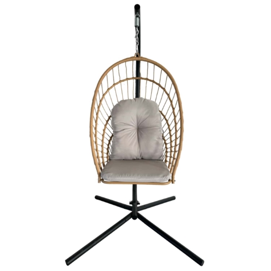 Obrázek z Skládací závěsné křeslo ERIS hnědé 