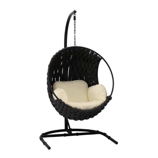 Obrázek z Závěsné křeslo TABANI černé 