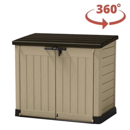 Obrázek z zahradní přístřešek STORE IT OUT MAX béžová, 145,5x82x125 cm 