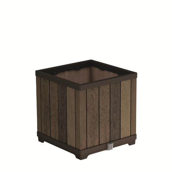 Obrázek z Květináč Deco čtvercový Ořech 